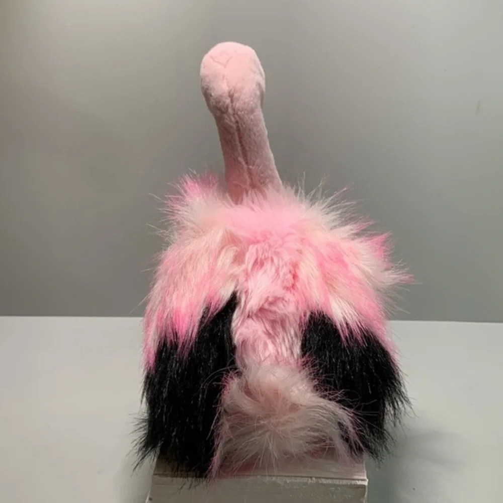 Aurora plush flamingo 🦩 fluffy faux fur body, faux suede beak and legs. - Picture 5 of 10